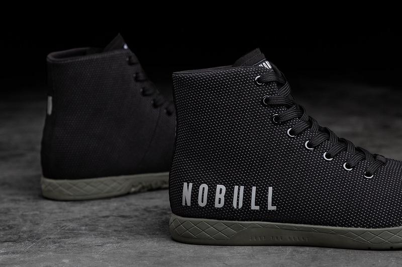Men's Nobull High-Top Ivy Trainers Black | SG J2165P